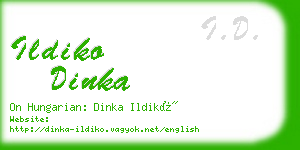 ildiko dinka business card